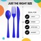 Exquisite Polished Plastic Silverware – 150 Pcs Heavy Duty Cutlery Set – 50 Each of Forks, Knives & Spoons – Disposable Utensil Set for Parties, Events & Catering – Flatware Set by Party Solids